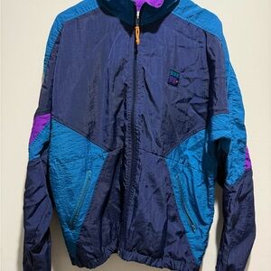 Vintage Windbreaker Jacket - Blue and Purple